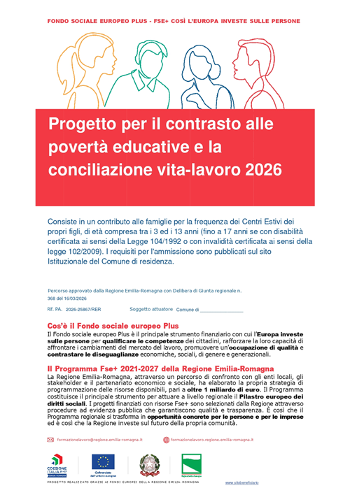 Bonus centro estivo 2026